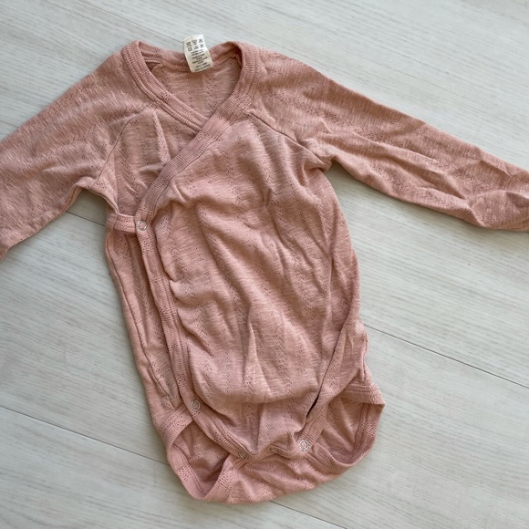 Kate Quinn long sleeve kimono bodysuit pink 18-24 - Picture 4 of 6